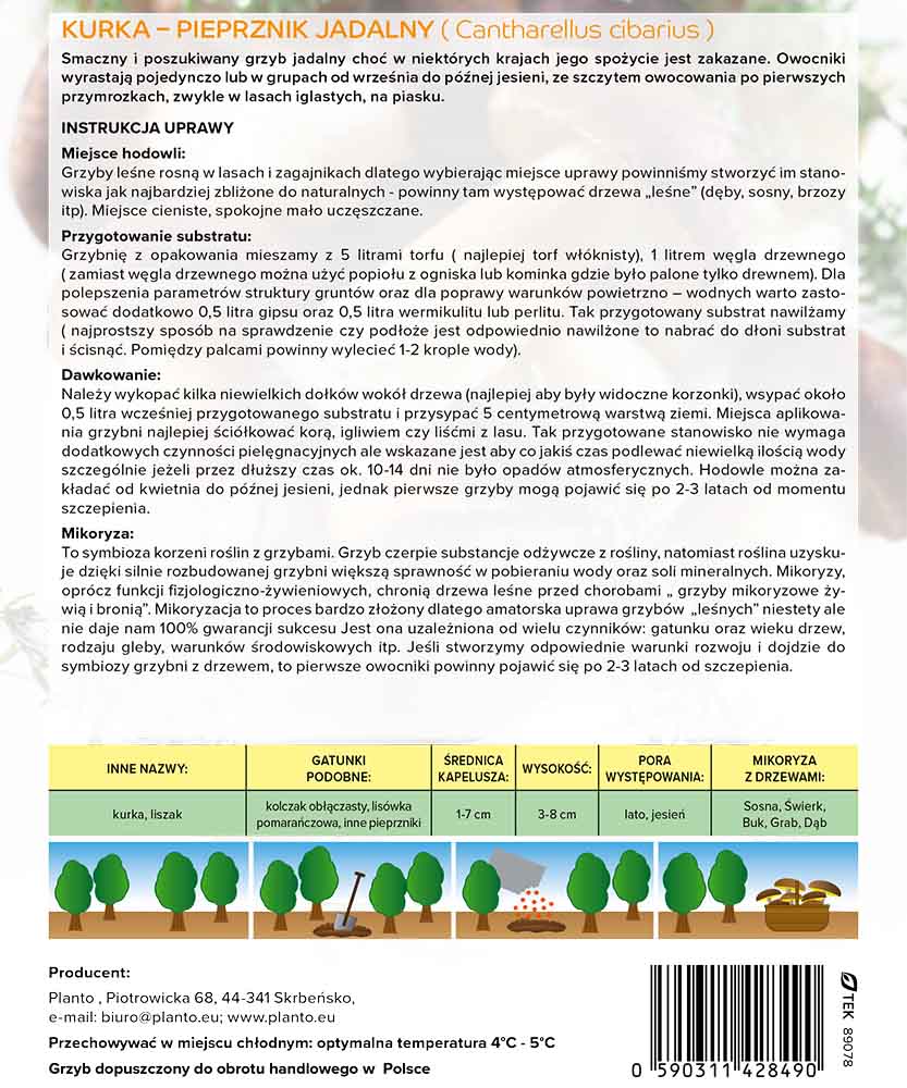 Kurka grzybnia mikoryzowa. - obrazek 6