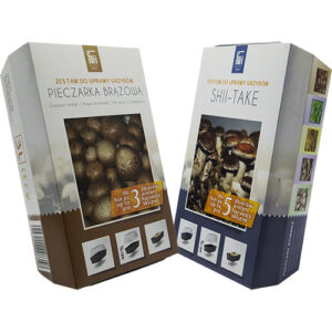 Pieczarka brązowa 3l i Shiitake 3l - zestaw do domowej uprawy